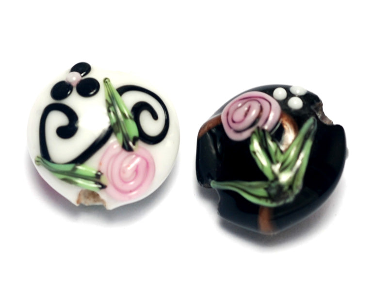 grace lampwork beads artisan handmade glass beads SRA