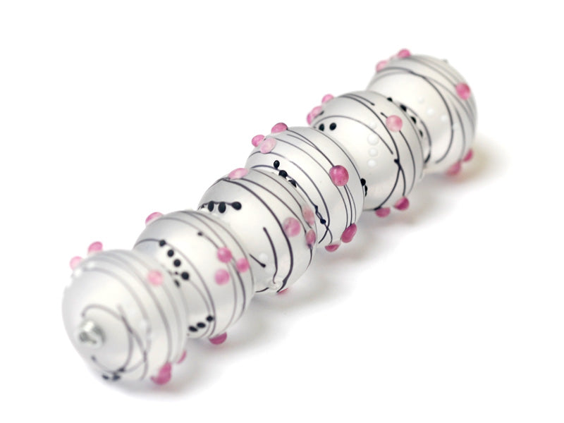 10109621 - Six Champagne Party Rondelle Beads