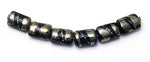 10204103 - Six Elegant Black Metallic Mini Kaleras Beads