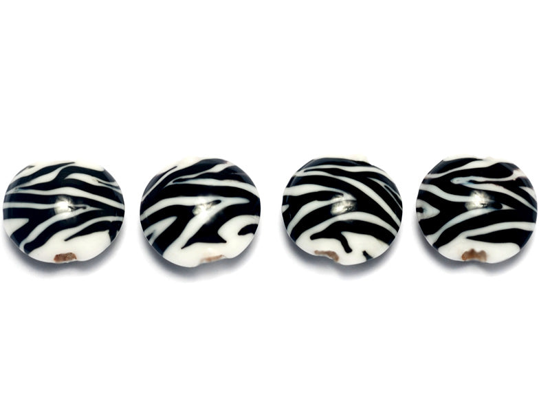10204412 - Four Zebra Stripes Lentil Beads