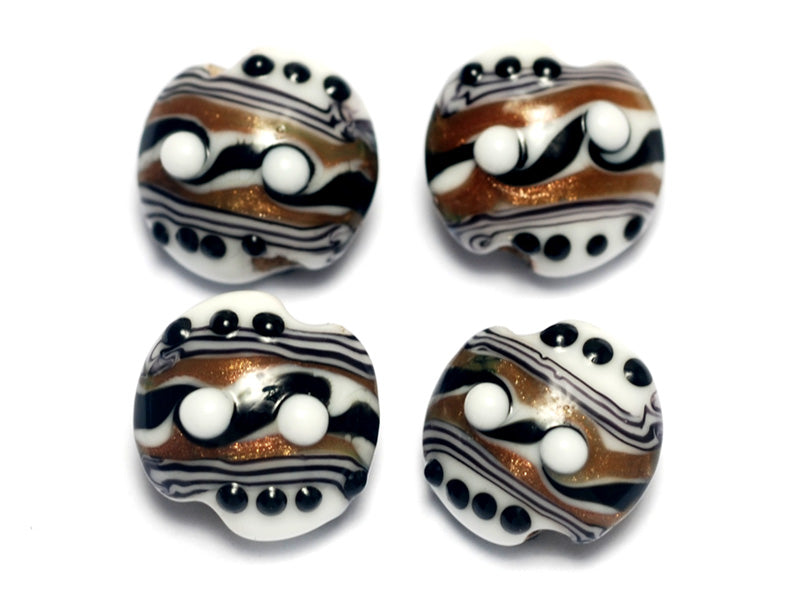 10204512 - Four Sophisticated Trio Lentil Beads