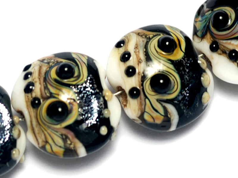 10204712 - Four Ravens Stardust Lentil Beads