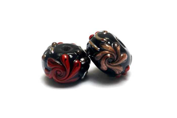 grace lampwork beads artisan handmade glass beads SRA
