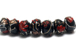grace lampwork beads artisan handmade glass beads SRA