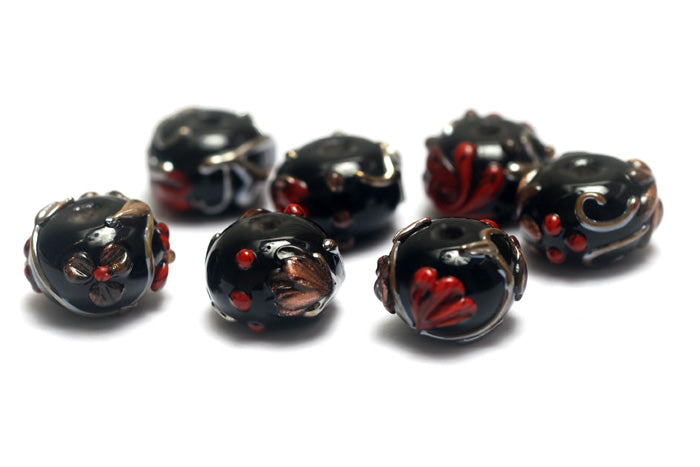 grace lampwork beads artisan handmade glass beads SRA