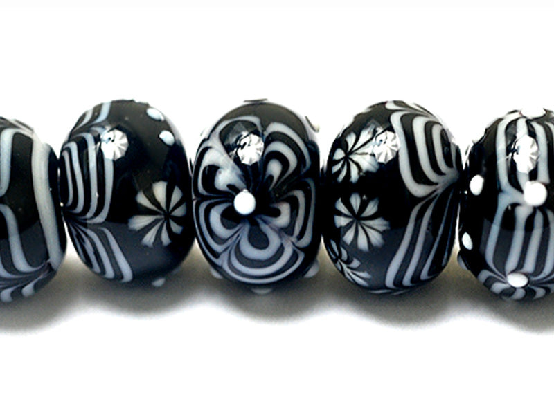 grace lampwork beads artisan handmade glass beads SRA