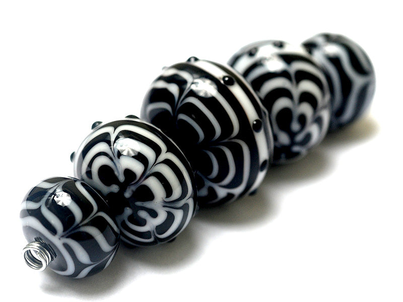 grace lampwork beads artisan handmade glass beads SRA