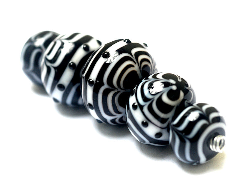 grace lampwork beads artisan handmade glass beads SRA