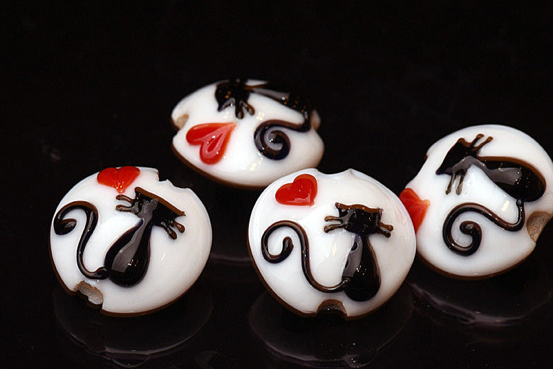 grace lampwork beads artisan handmade glass beads SRA