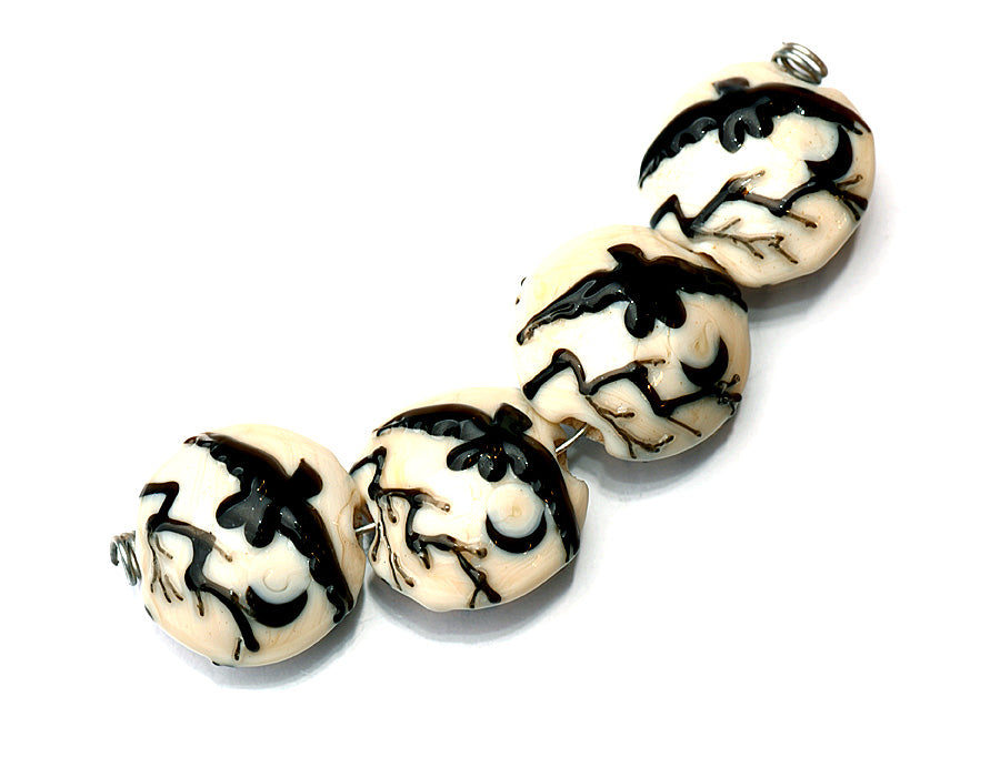 grace lampwork beads artisan handmade glass beads SRA