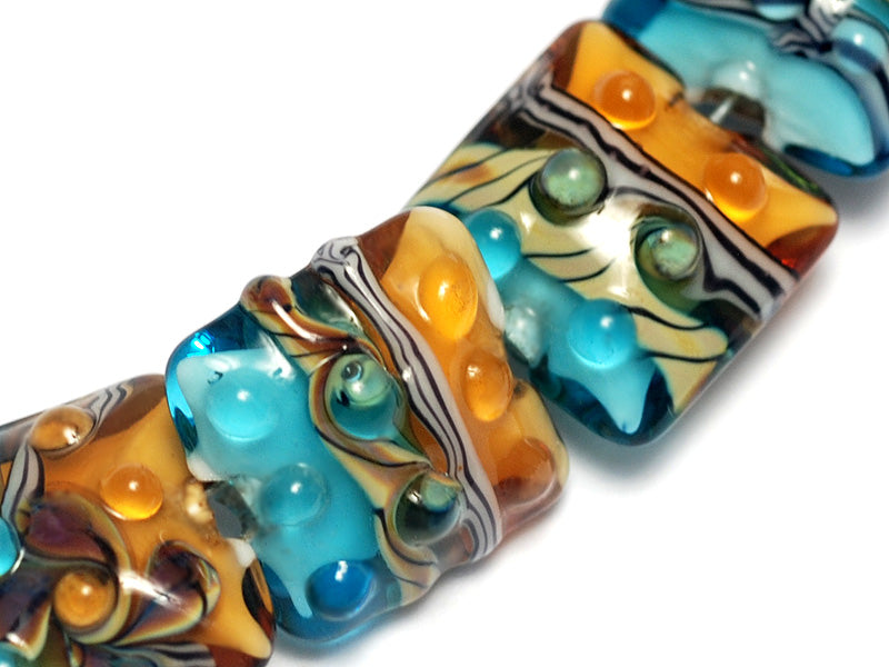 grace lampwork beads artisan handmade glass beads SRA