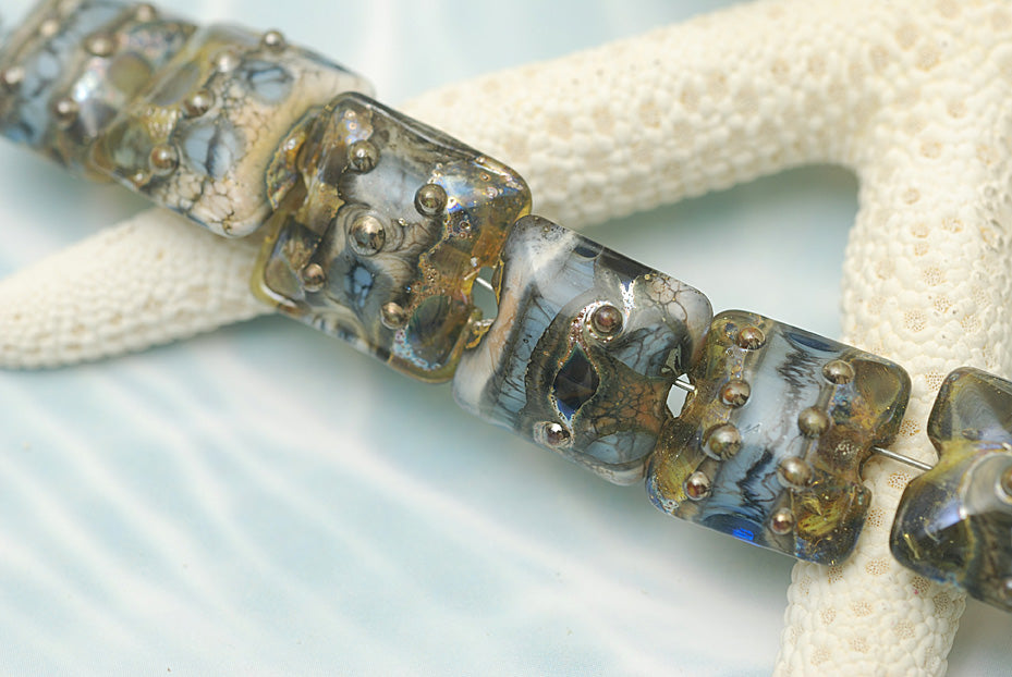 grace lampwork beads artisan handmade glass beads SRA