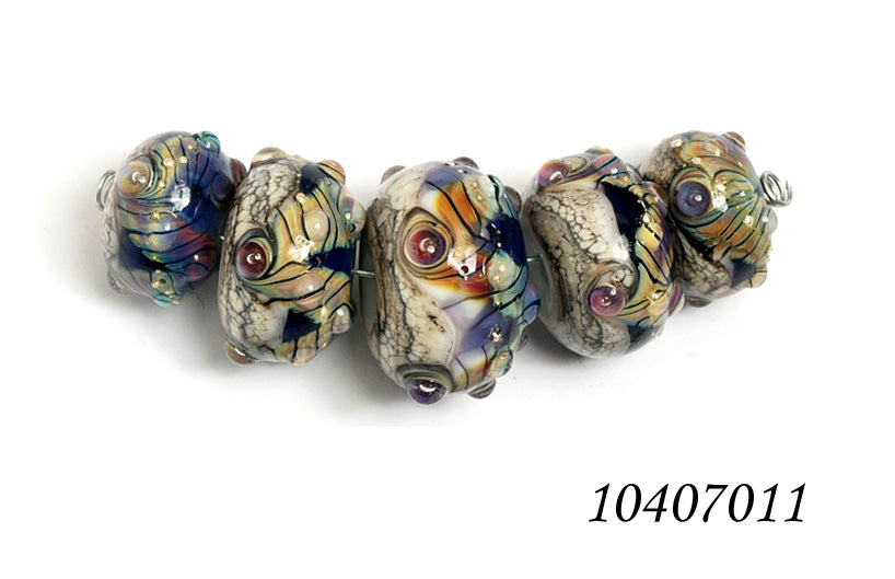 grace lampwork beads artisan handmade glass beads SRA