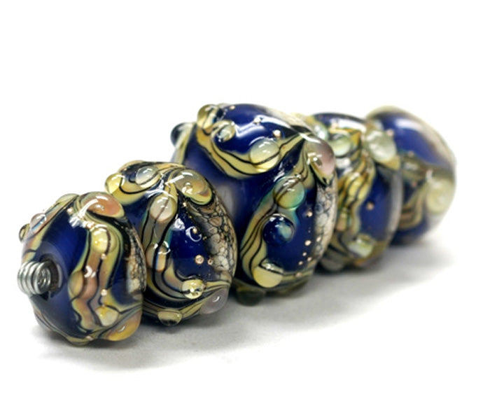 grace lampwork beads artisan handmade glass beads SRA
