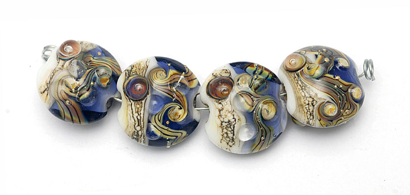 grace lampwork beads artisan handmade glass beads SRA