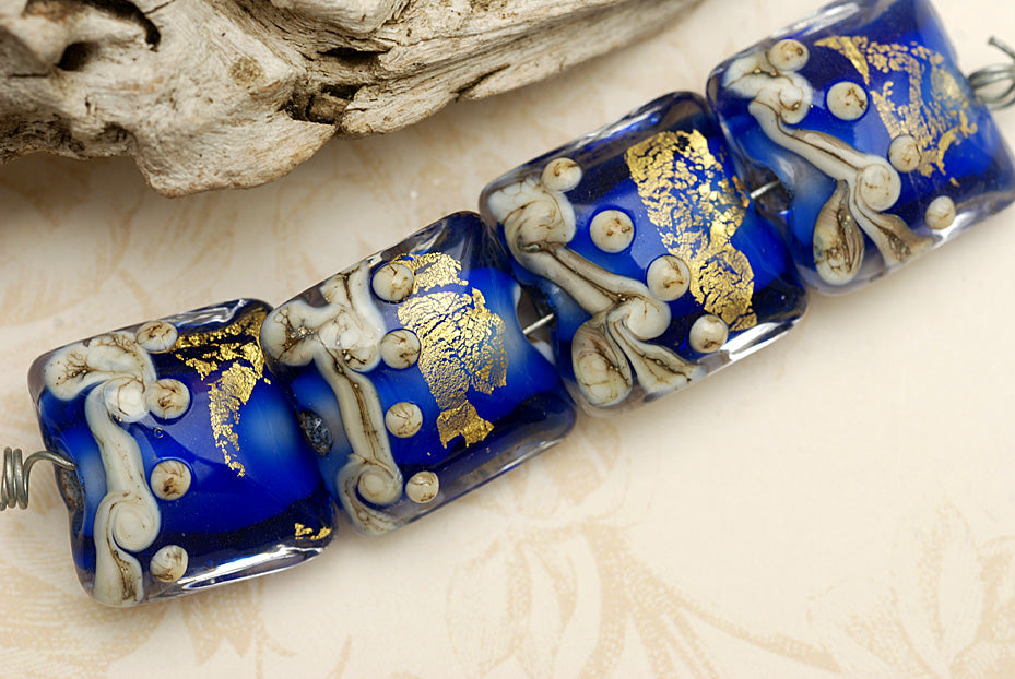 grace lampwork beads artisan handmade glass beads SRA