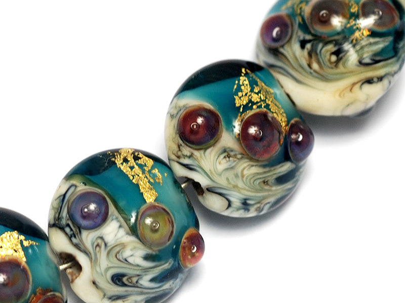 grace lampwork beads artisan handmade glass beads SRA