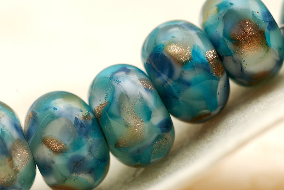 10410701 - Seven Ocean View Rondelle Beads
