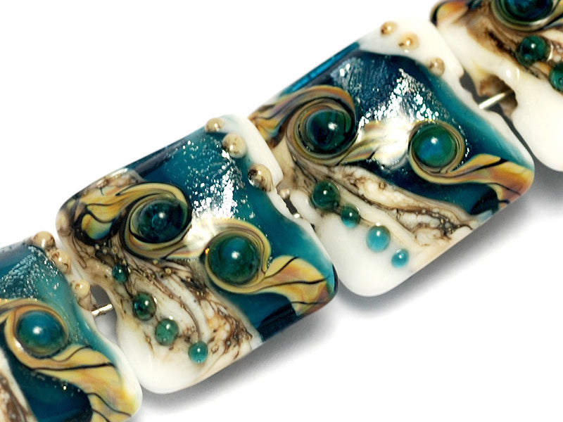 grace lampwork beads artisan handmade glass beads SRA