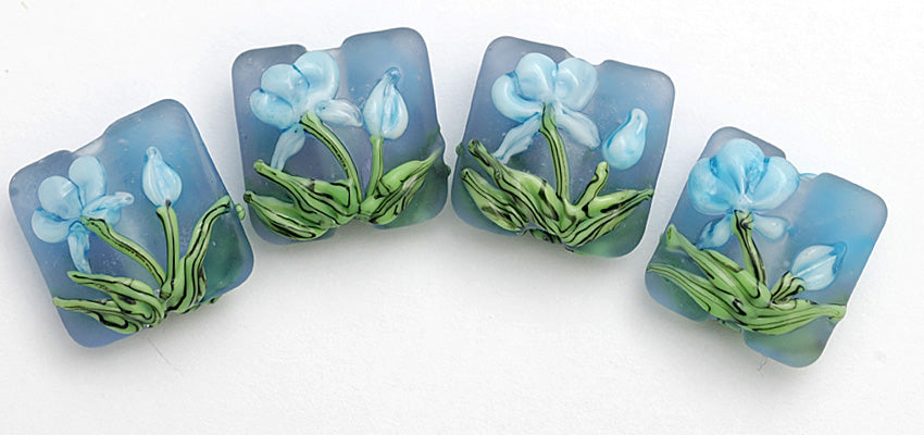 grace lampwork beads artisan handmade glass beads SRA