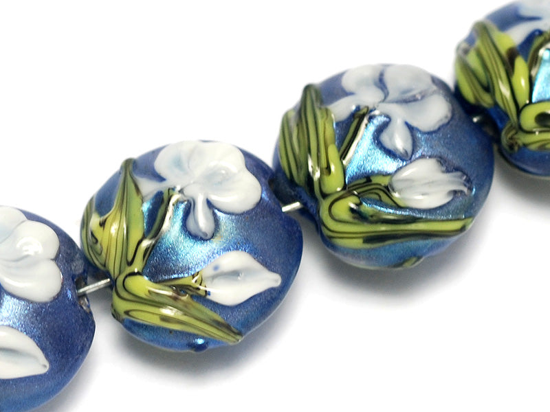 grace lampwork beads artisan handmade glass beads SRA