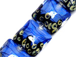 10413414 - Four Arctic Blue Shimmer Pillow Beads