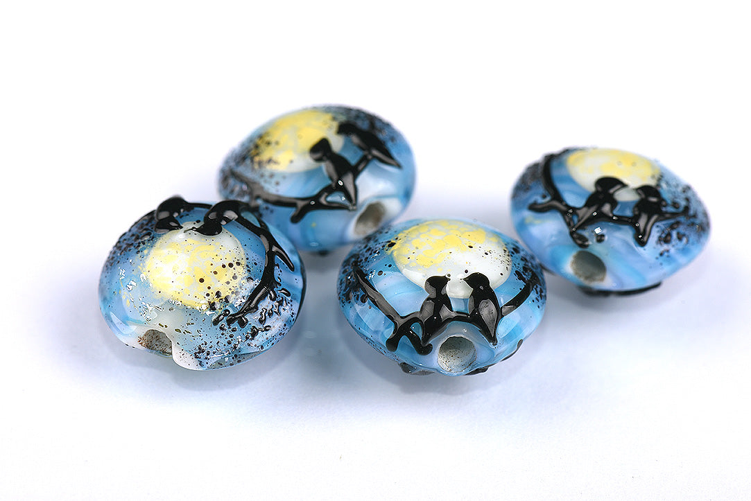 grace lampwork beads artisan handmade glass beads SRA