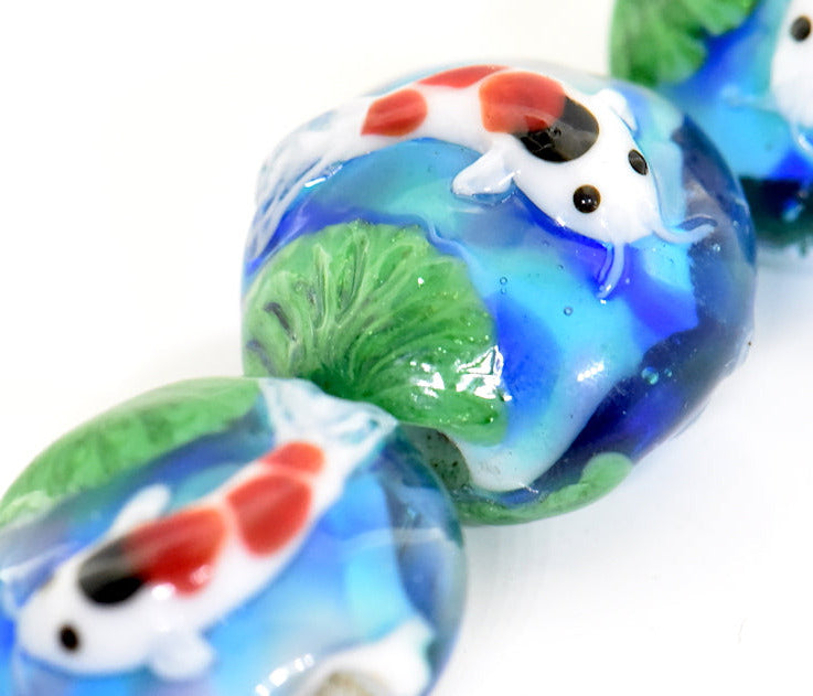 Koi Fish Glass Beads
