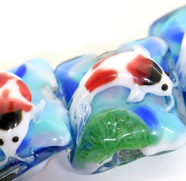 Four Koi Fish Pillow Beads