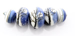 10415911 - Five Snow Night Rondelle Beads