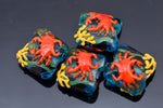 10416114 - Four Red Crab Pillow Beads
