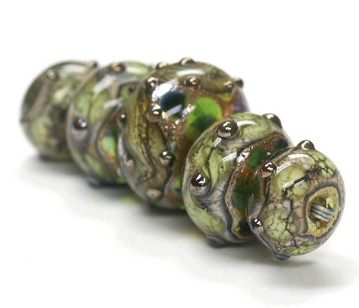grace lampwork beads artisan handmade glass beads SRA
