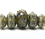 grace lampwork beads artisan handmade glass beads SRA
