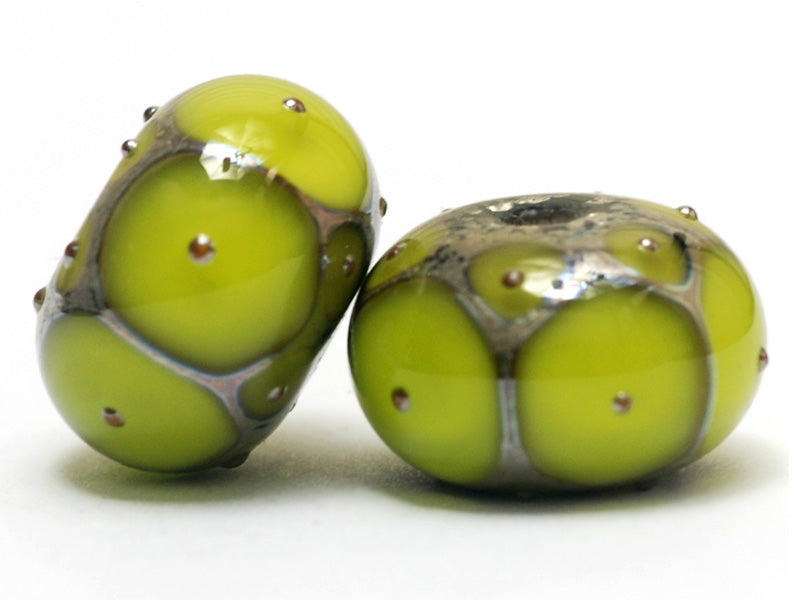 grace lampwork beads artisan handmade glass beads SRA