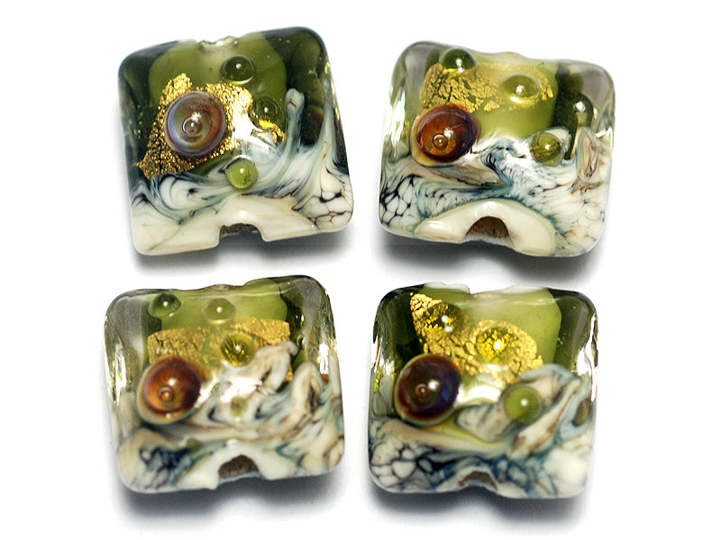 grace lampwork beads artisan handmade glass beads SRA