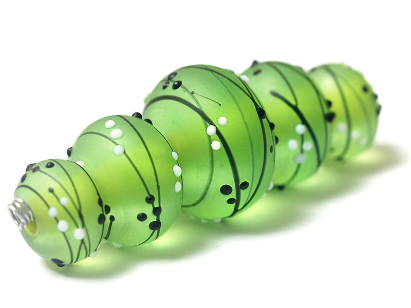 grace lampwork beads artisan handmade glass beads SRA