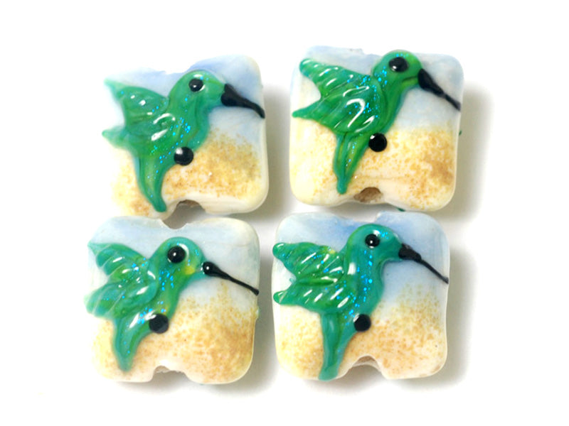 10507414 - Four Hawaiian Hummingbird Pillow Beads
