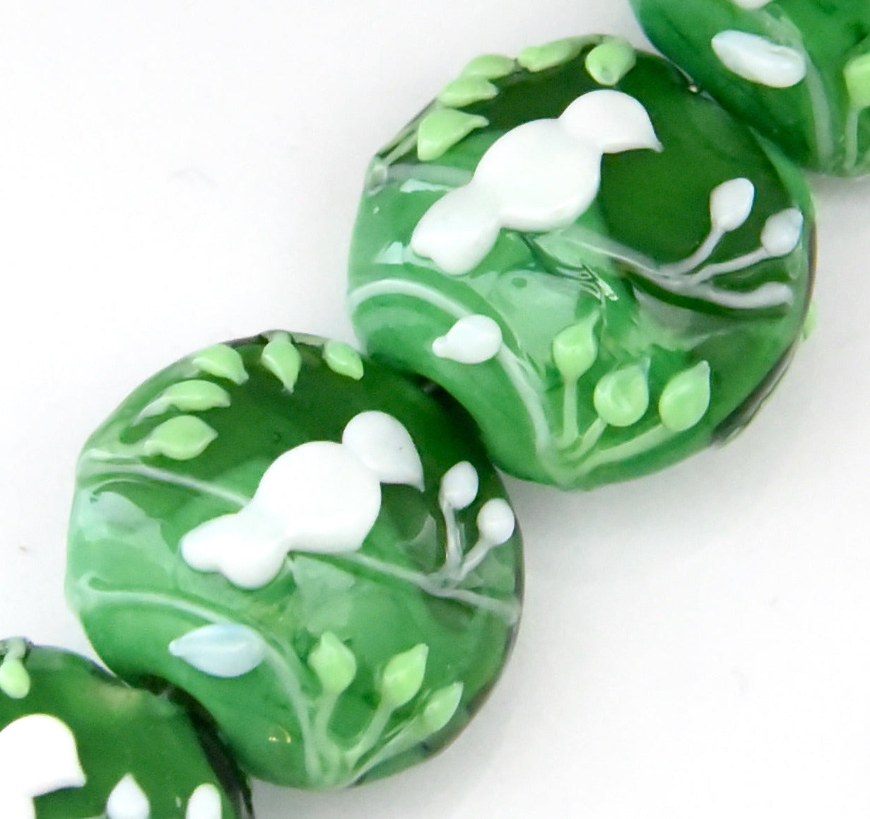 grace lampwork beads artisan handmade glass beads SRA