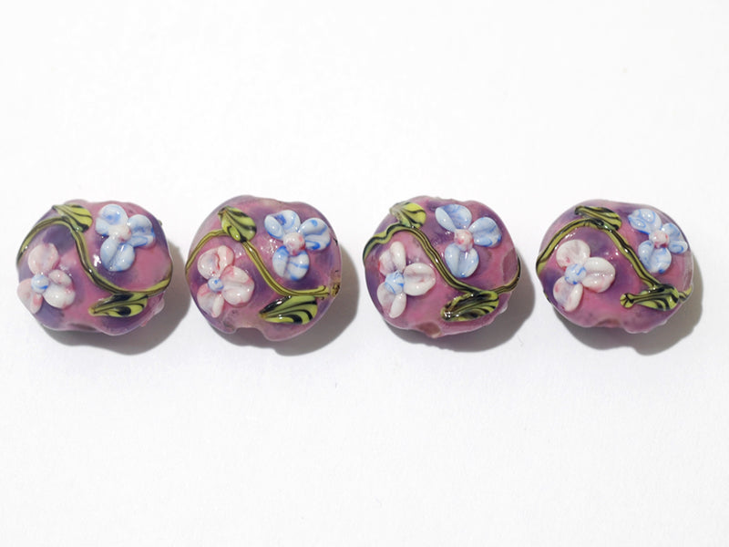 grace lampwork beads artisan handmade glass beads SRA