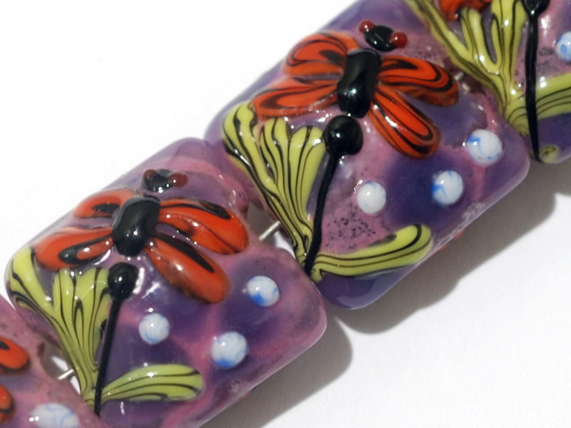 grace lampwork beads artisan handmade glass beads SRA