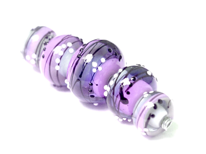 grace lampwork beads artisan handmade glass beads SRA
