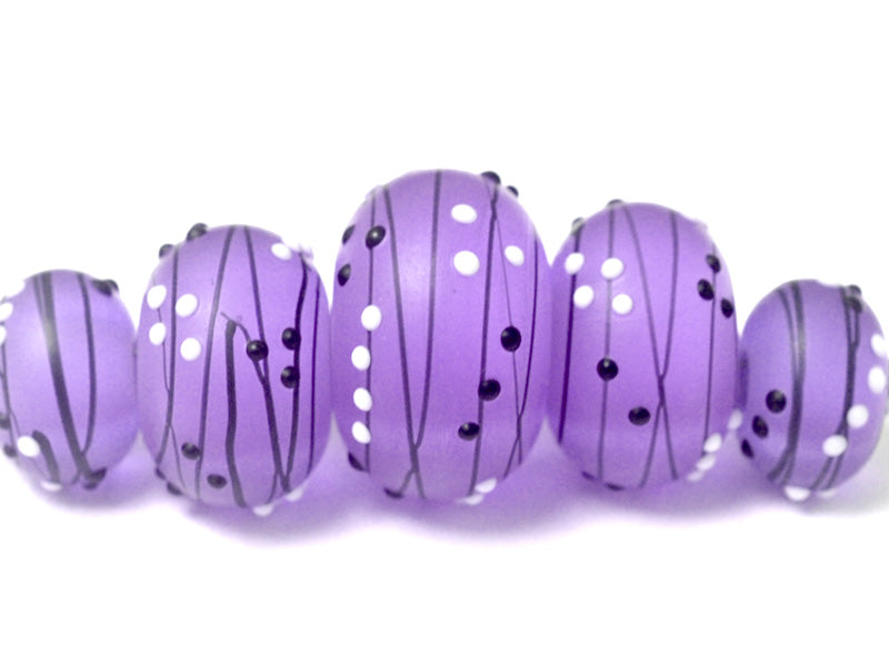 grace lampwork beads artisan handmade glass beads SRA