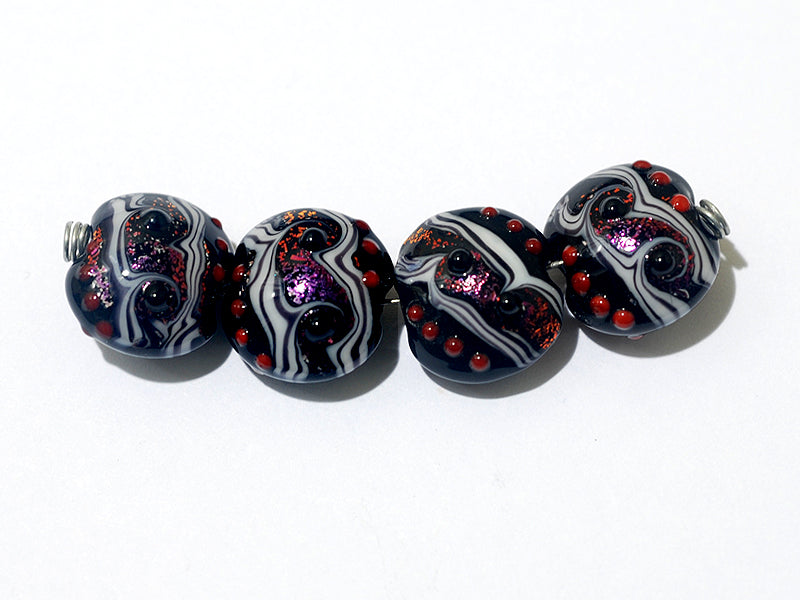 10705812 - Four Disco Night 2 Stardust Lentil Beads