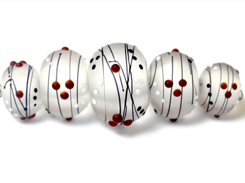 10706611 - Five Casino Party Graduated Rondelle Beads