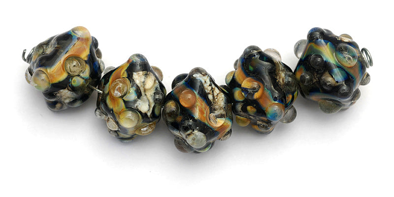 10902307 - Five Cheyenne Rock Crystal Beads