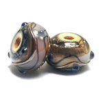 10902401 - Seven Beige & Ivory Free Style Rondelle Beads