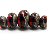 grace lampwork beads artisan handmade glass beads SRA