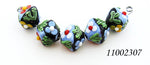 11002307 - Five Multiple Color Crystal Beads