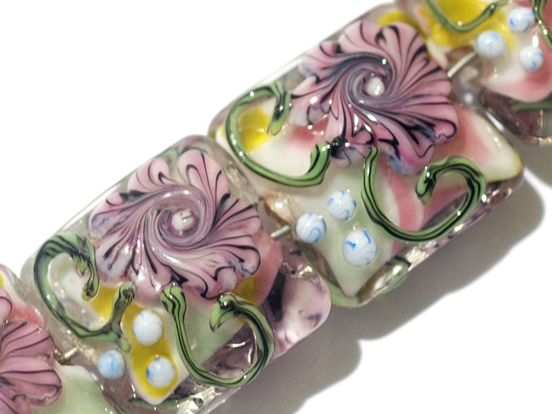 grace lampwork beads artisan handmade glass beads SRA