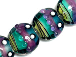 11008712 - Four Begonia Stripes Lentil Beads